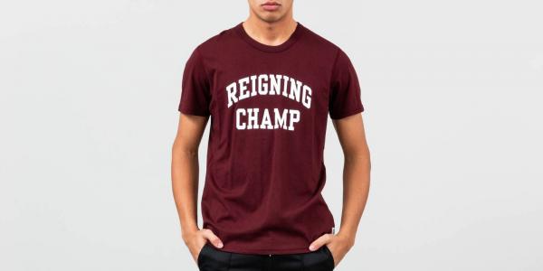 Reigning Champ Ivy League T-Shirt Crimson/ White