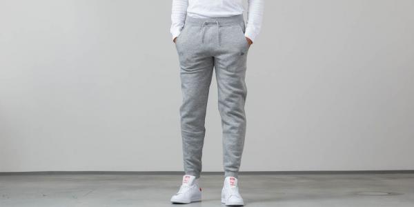 New Era Branded Jogger Pants Light Grey/ Green