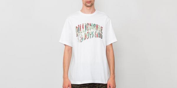 Billionaire Boys Club Reflective Lizard Camo Arch Logo T-Shirt White