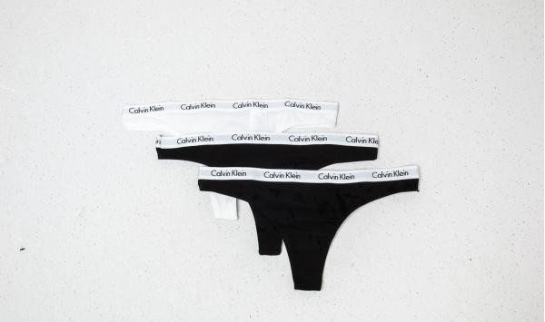 Calvin Klein 3 Pack Thongs Black/ White