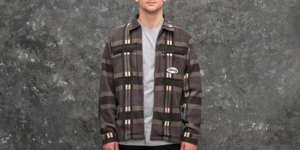 Stüssy Polar Fleece Zip Up Shirt Black