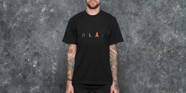 OLAF HUSSEIN Chain Stitched ØLÅF Tee Black