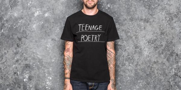 WOOD WOOD Poetry T-Shirt Black