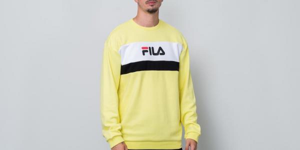 FILA Steven Crew Sweat Canary Yellow