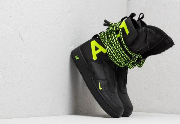 Nike Air Force 1 SF Hi Black/ Volt-Black
