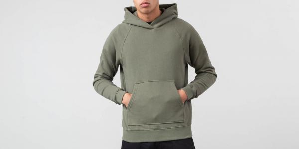 John Elliott Raglan Hoodie Olive