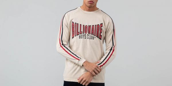 Billionaire Boys Club Racing Long Sleeve T-Shirt Off-White