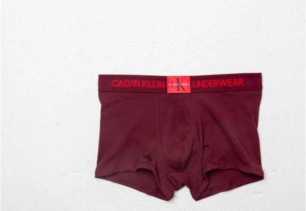 Calvin Klein Monogram Trunk Cherry Red