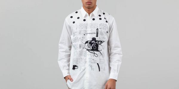 Comme des Garçons x Jean-Michel Basquiat Longsleeve Shirt Poplin Print White