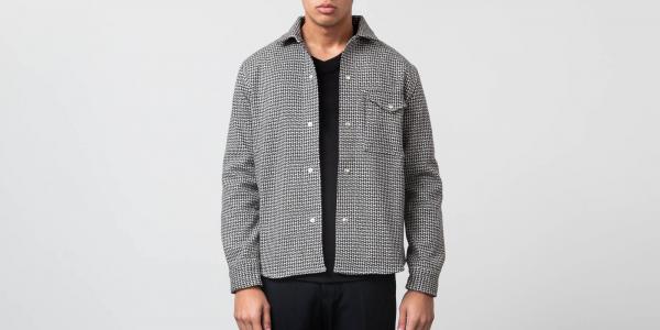 Alexandre Mattiussi Surchemise a Pressions Jacket Black/ Grey