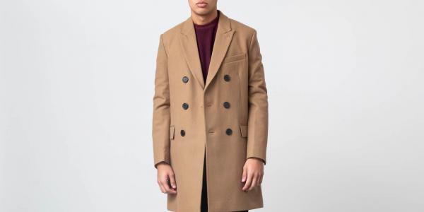 Alexandre Mattiussi Double Breasted Coat Camel