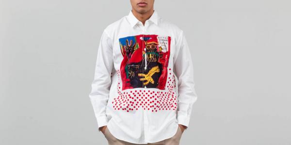 Comme Des Garçons SHIRT x Jean-Michael Basquiat Longsleeve Shirt Print White