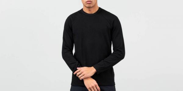 Reigning Champ Long Sleeve T-Shirt Black