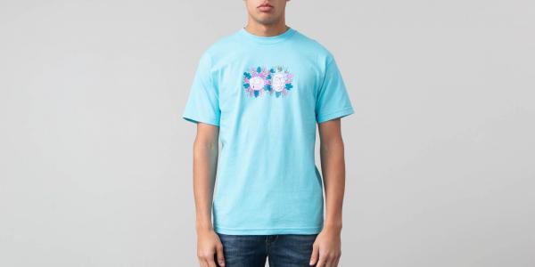 Primitive x Rick and Morty Dirty T-Shirt Pacific Blue