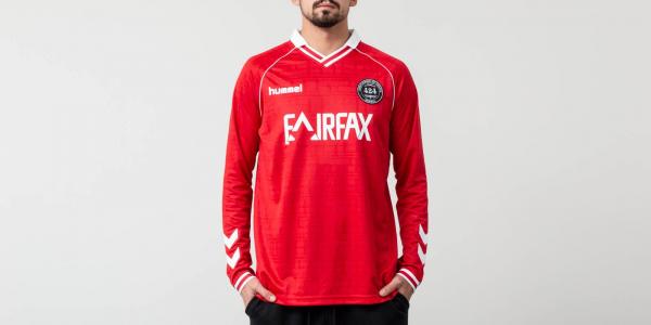 Hummel x 424 II Fairfax Jersey Long Sleeve Tee True Red