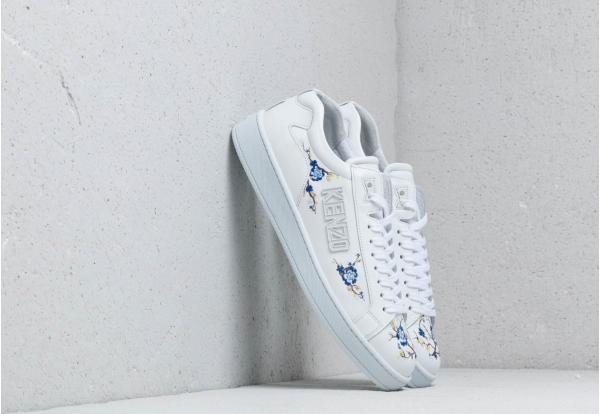 Kenzo Tennix Sneakers Flowers E White