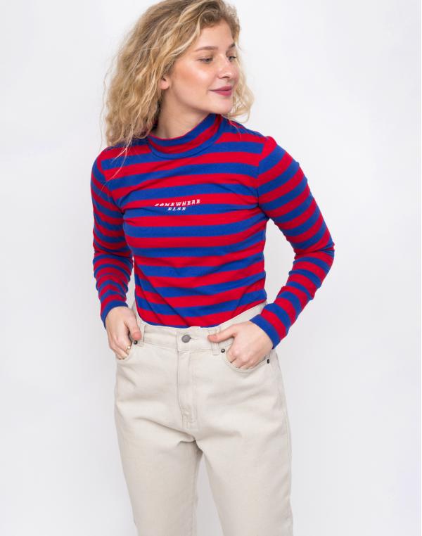 Lazy Oaf Red & Blue Stripy Red M