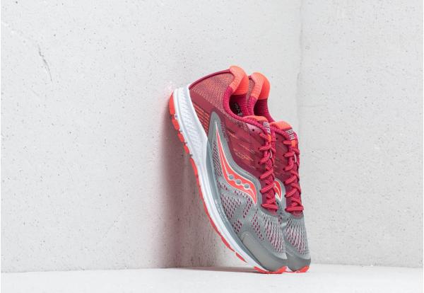 Saucony Ride 10 Grey/ Berry