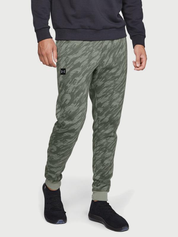 Tepláky Under Armour Rival Fleece Camo Jogger Zelená
