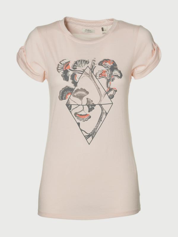 Tričko O´Neill LW Castle Peak Print T-Shirt Růžová