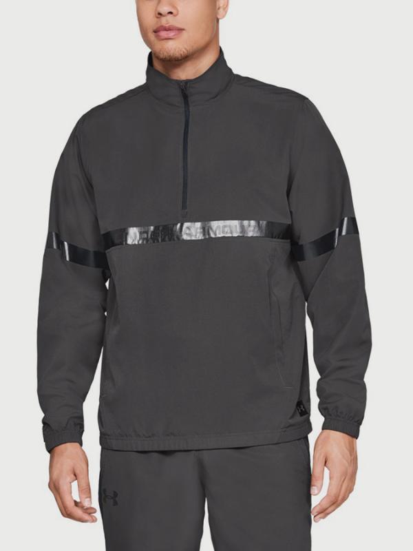 Mikina Under Armour Sportstyle Woven 1/2 Zip Šedá