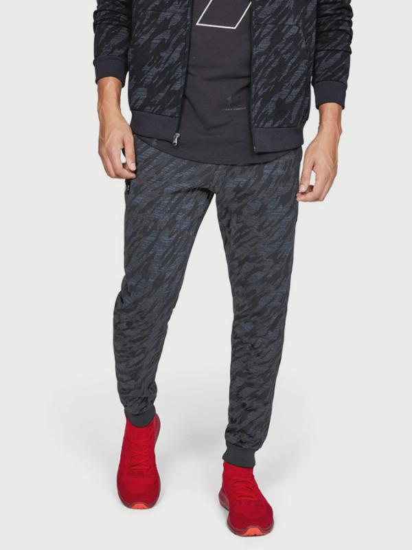 Tepláky Under Armour Rival Fleece Camo Jogger Černá