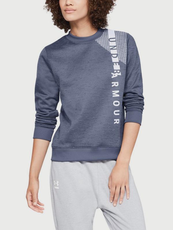 Mikina Under Armour Synthetic Fleece Crew Wm Modrá