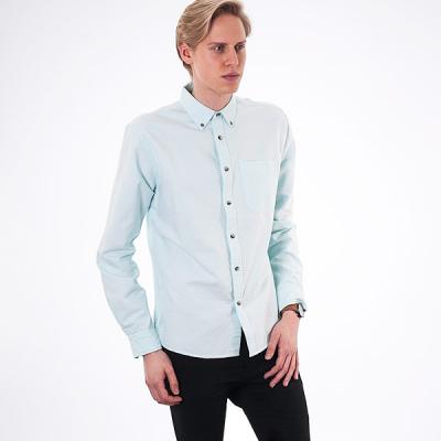 Košile hymn Classic Oxford LS Shirt aqua