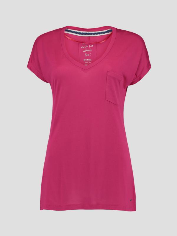 Tričko O´Neill LW JACKS BASE V-NECK T-SHIRT Růžová