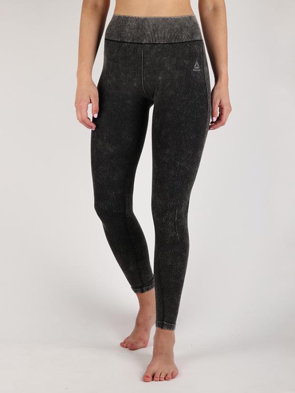 Legíny Reebok Washed Seamless Tight Černá