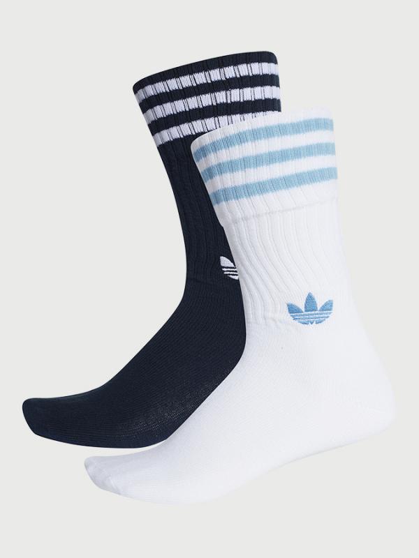 Ponožky adidas Originals Solid Crew 2 Pack Barevná