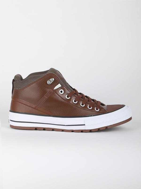 Boty Converse Chuck Taylor All Star Street Boot HI Hnědá