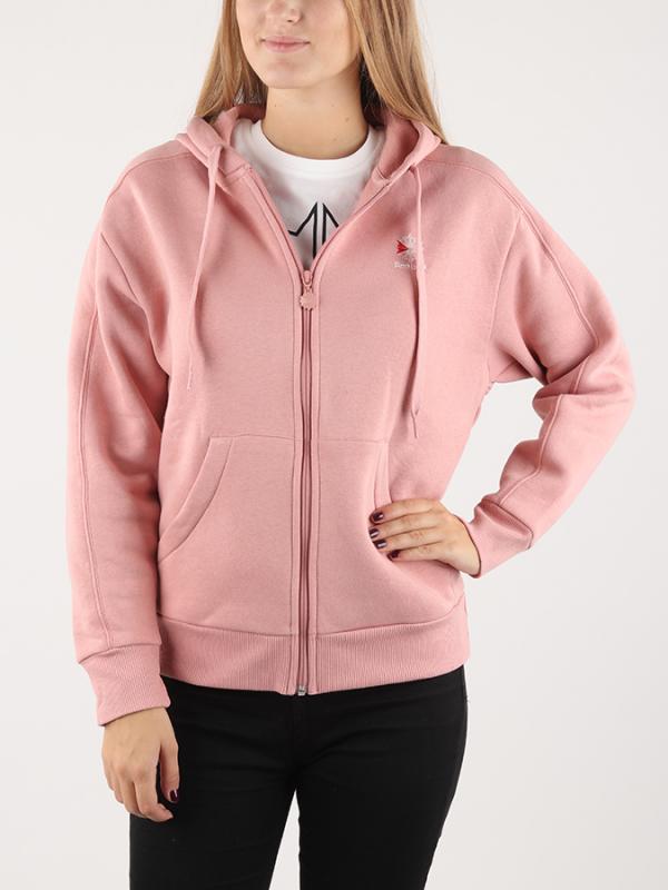 Mikina Reebok F Fleece Fz Hoody Růžová