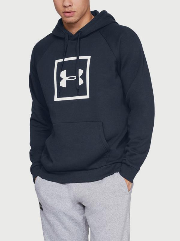 Mikina Under Armour Rival Fleece Logo Hoodie Modrá