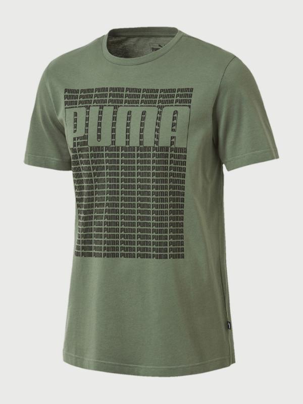 Tričko Puma Wording Tee Zelená
