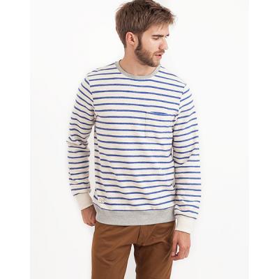 Svetr Native Youth Contrast Rib Loopback Cobalt