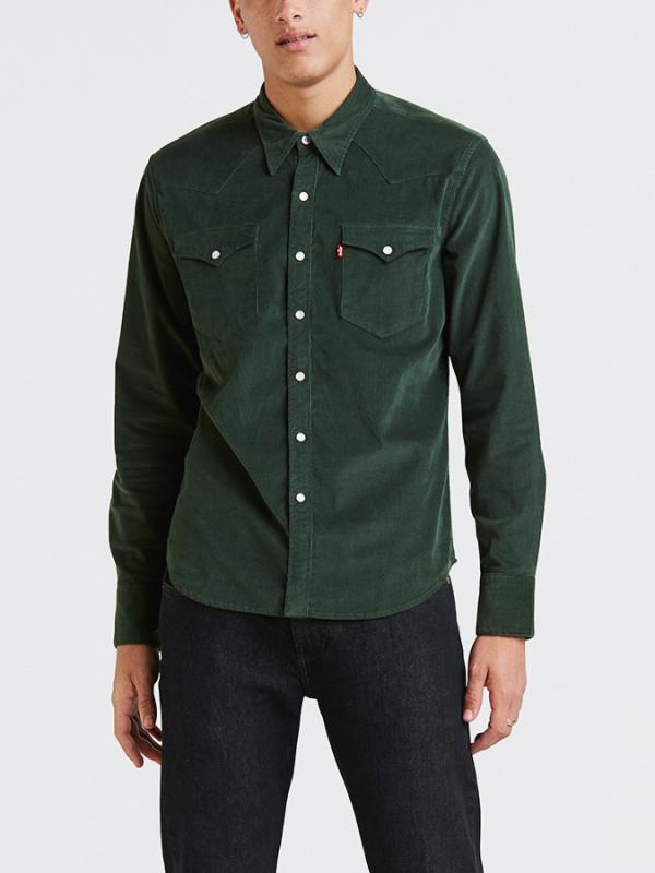 Košile LEVI'S Barstow Western Python Green Zelená
