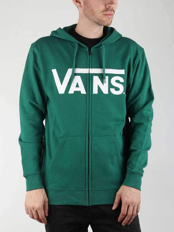 Mikina Vans Mn Vans Classic Zip Evergreen Zelená