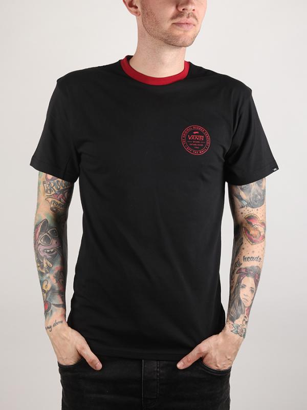 Tričko Vans Mn Established 66 Ri Black/Cardin Černá