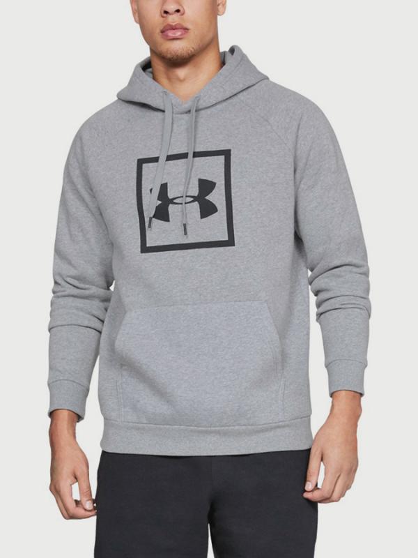 Mikina Under Armour Rival Fleece Logo Hoodie Šedá