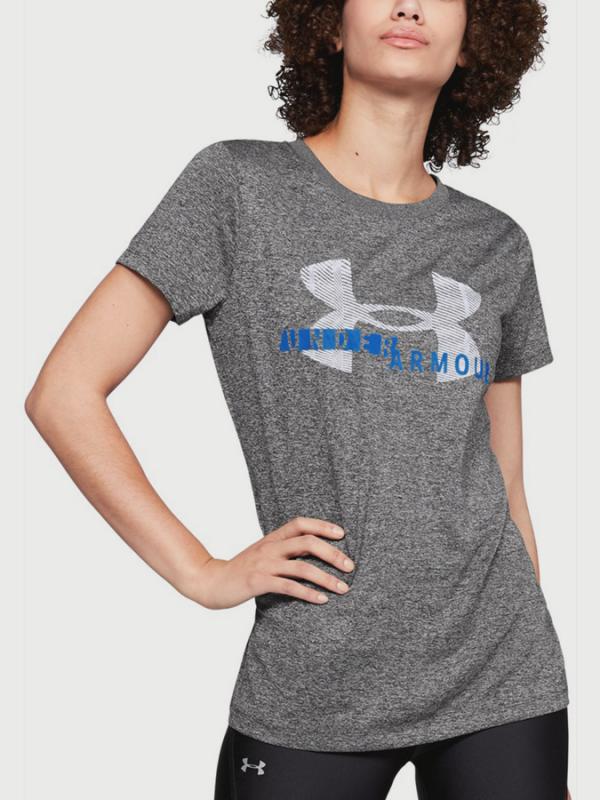 Tričko Under Armour Tech SSC Graphic Šedá
