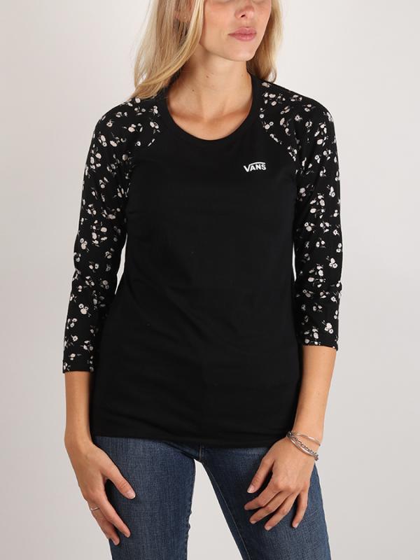 Tričko Vans WM Sundaze Raglan Black/Sundaze Černá