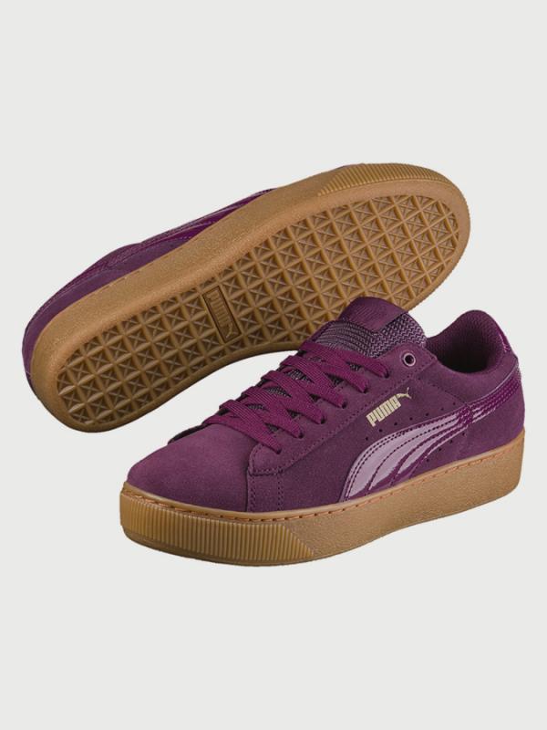 Boty Puma Vikky Platform Dark Purple-Dark Purple Fialová