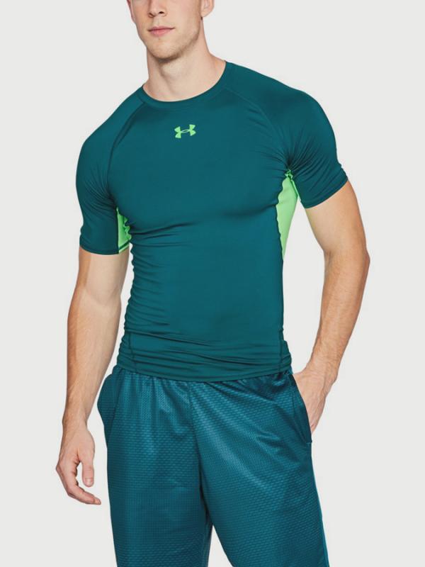 Kompresní tričko Under Armour Heatgear SS Zelená