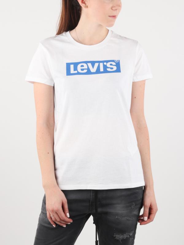 Tričko LEVI'S The Perfect Tee New Box Tab White Graphic Bílá
