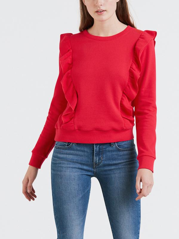 Mikina LEVI'S Jolie Sweatshirt Chinese Red Červená