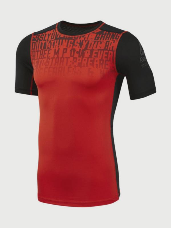 Kompresní tričko Reebok AC Graphic Comp Tee Červená