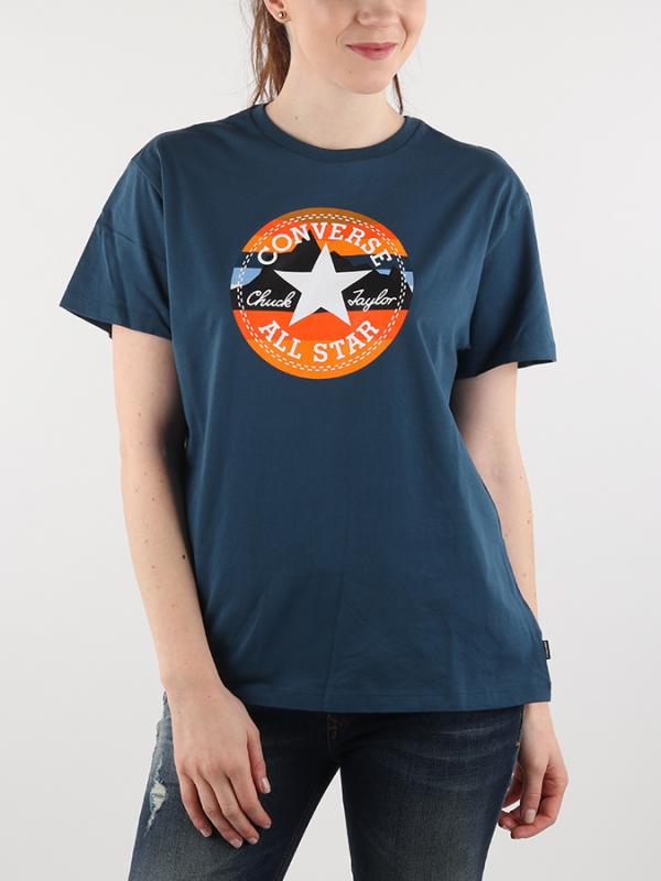 Tričko Converse W Mountain Club Relaxed Tee Modrá