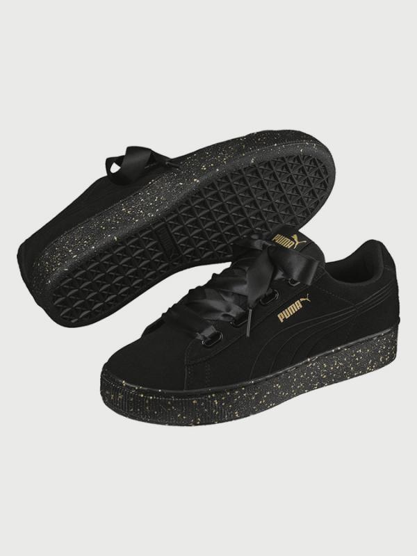 Boty Puma Vikky Platform Ribbon Černá