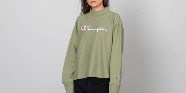 Champion Crewneck Sweatshirt Olive Green